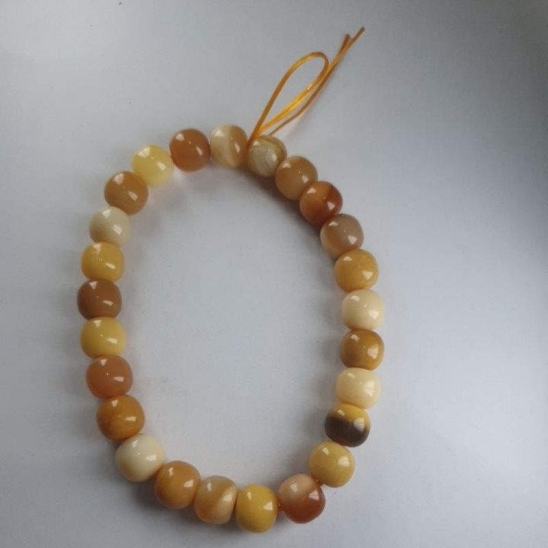 gelang myanmar yellow jade 8mm