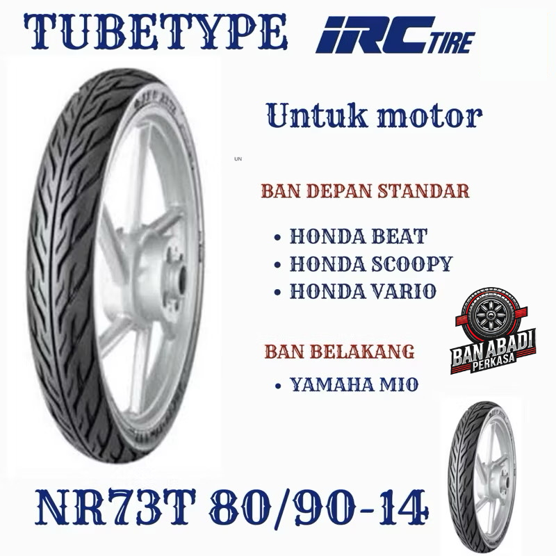 Ban Motor Matic IRC NR73T 80/90 Ring14 Tubetype Original