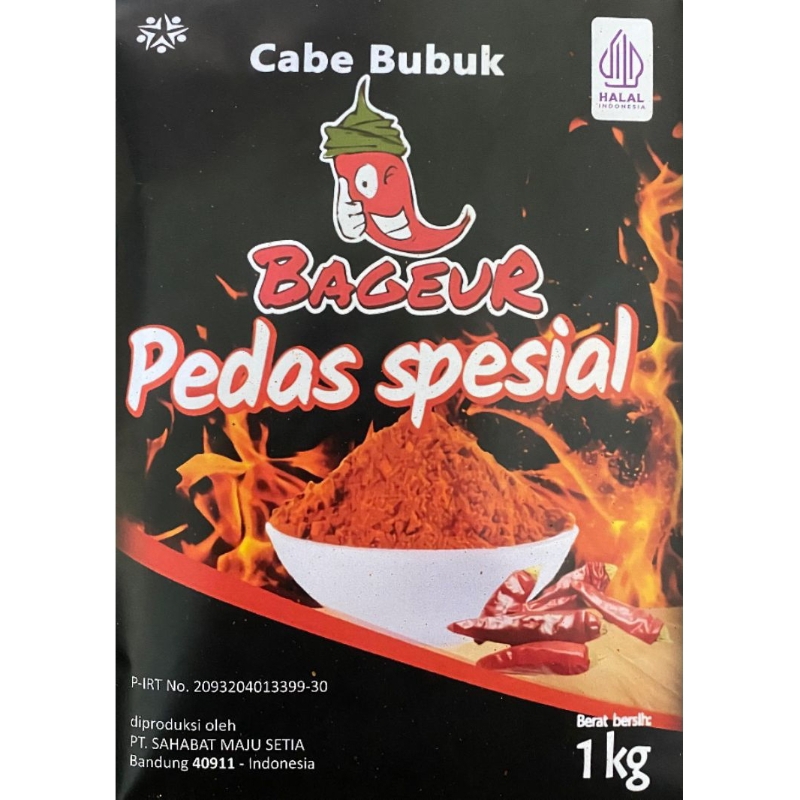 

Cabe Bubuk BAGEUR Pedas Spesial 1Kg