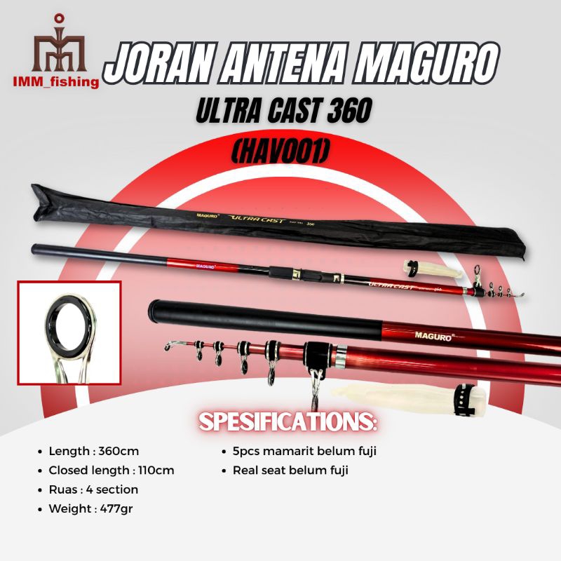 JORAN ANTENA MAGURO ULTRA CAST | Tongkat Pancing | Fishing Rod