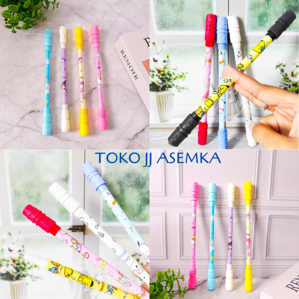 

PULPEN MURAH PUTAR MAGNET SANRIO KUROMI MELODY CINNAMOROLL BOLPEN PULPEN PENA ATK SEKOLAH GROSIR COD