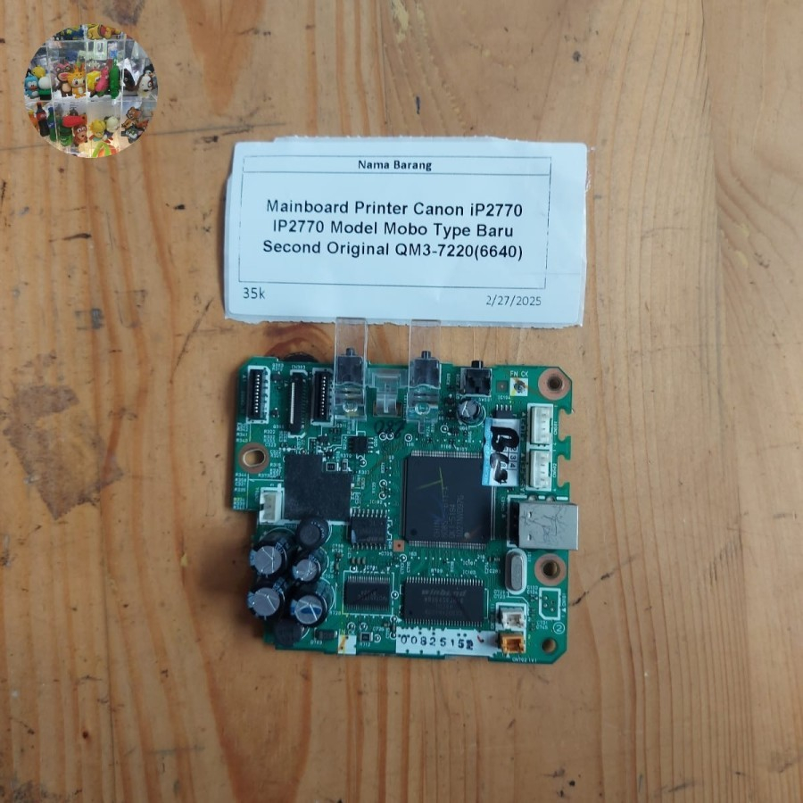 Mainboard Printer Canon iP2770 IP2770 Model Mobo Type Baru Second Original QM3-7220 (6640)