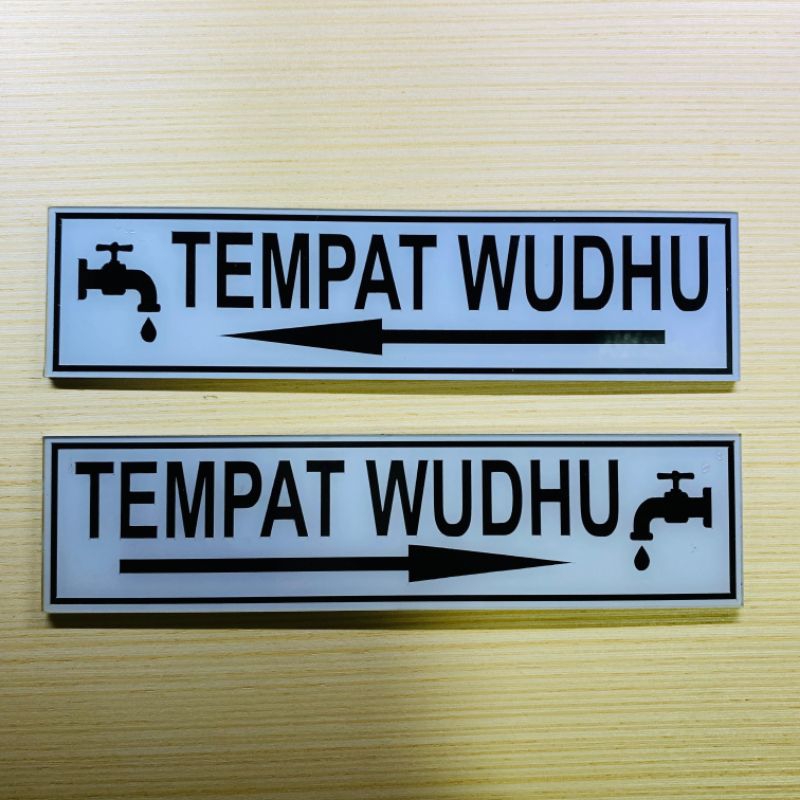 

Sign board acrylic Tempat WUDHU , papan petunjuk akrilik 1pcs
