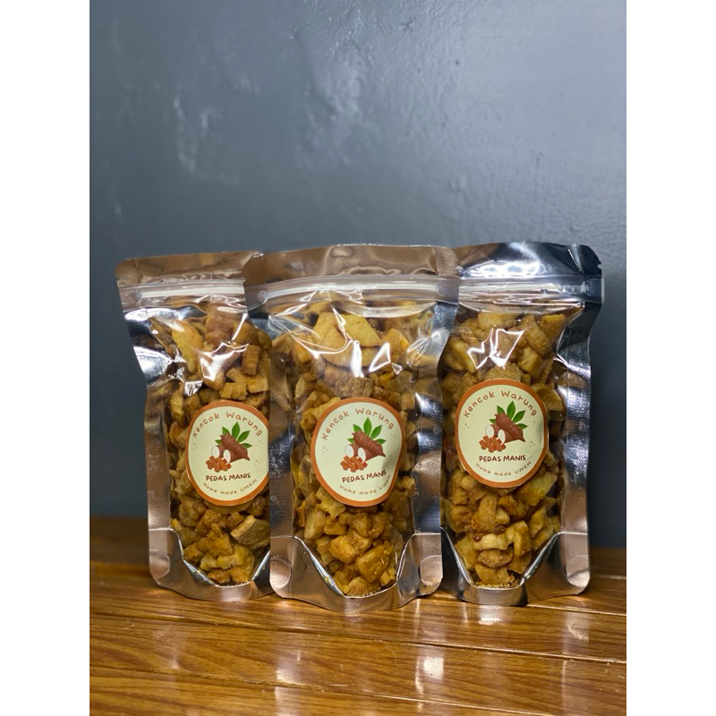 

Kencok Warung Singkong Pedas Manis/1paket isi 3pack