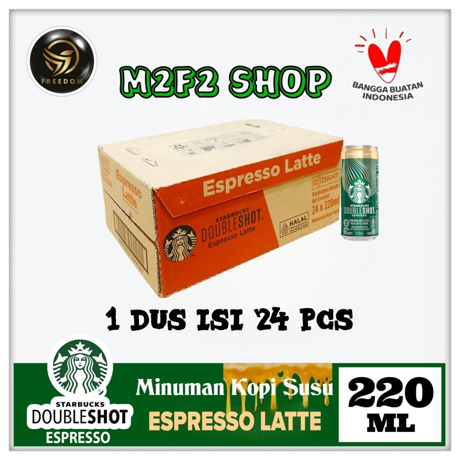 

Starbucks Doubleshot Espresso Latte Coffee Can | Kopi Susu Kaleng - 220 ml (Kemasan Karton)
