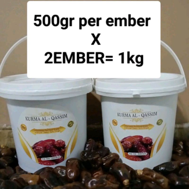 

KURMA AL QASSIM 500gr KEMASAN EMBER exp 09-09-2026