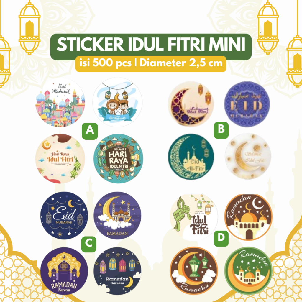 

Sticker Label Lebaran Idul Fitri @500pcs