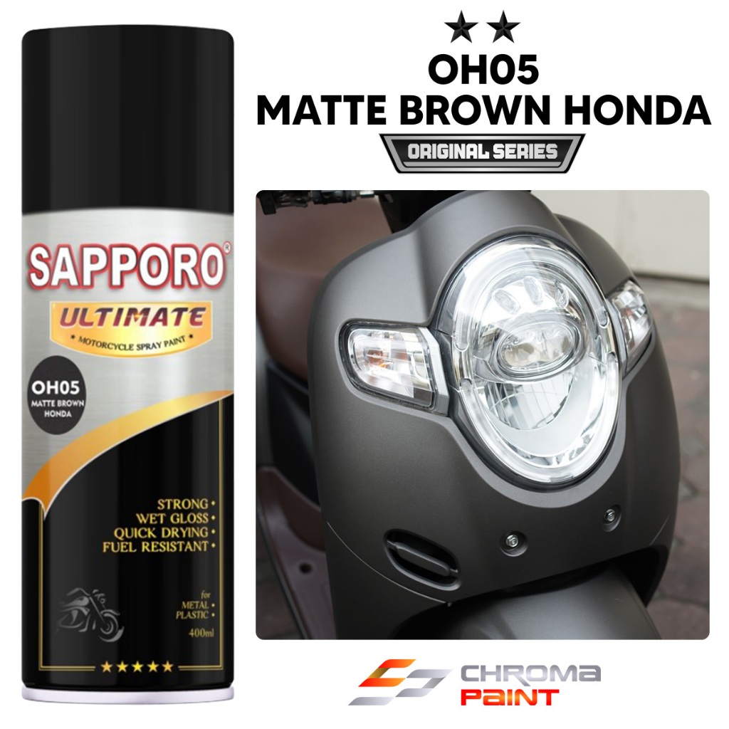 Sapporo OH05 Matte Brown Honda – Cat Semprot Cokelat Doff Honda Scoopy