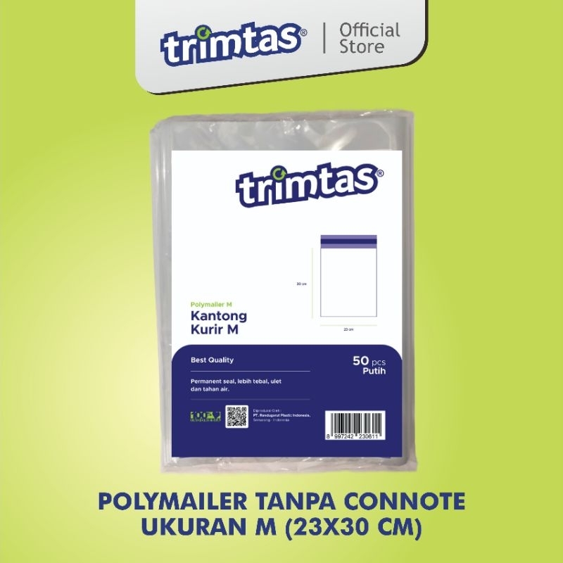 

TRIMTAS Polymailer/kantong kiriman online 23X30 cm (M) tanpa connote