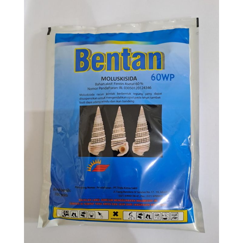 Bentan 60wp 100gr bentan biru moluskisida