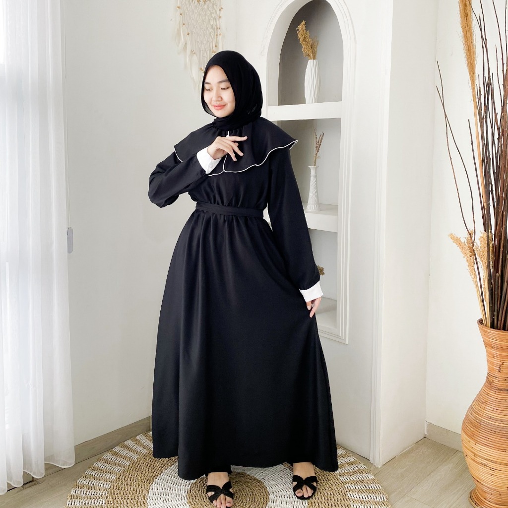 ARAFAH MAXY - Hijab Fashion Muslim - Dress Lebaran Korean Look