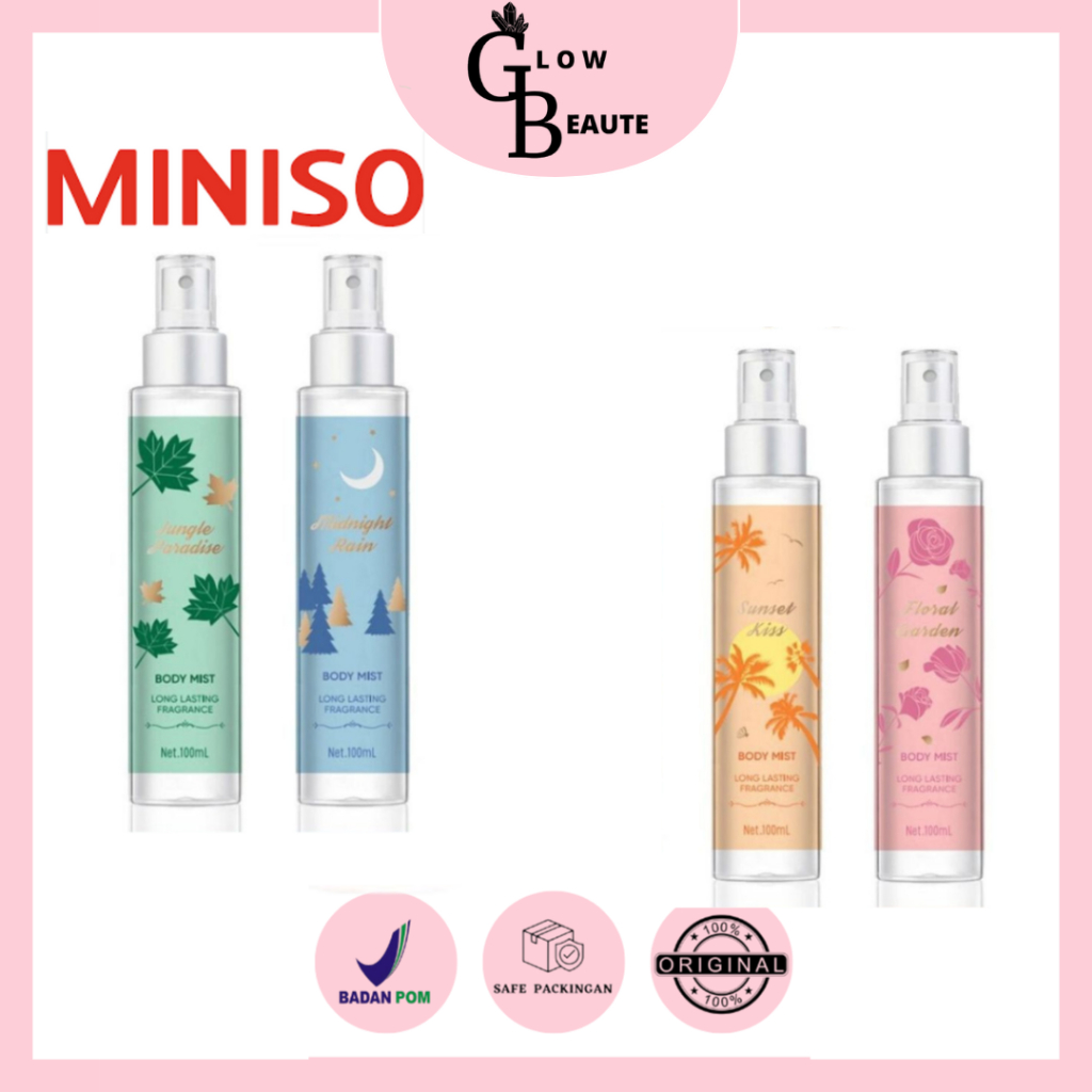 MINISO Body Mist 100ml / Midnight Rain / Jungle Paradise / Floral Garden / Sunset Kiss