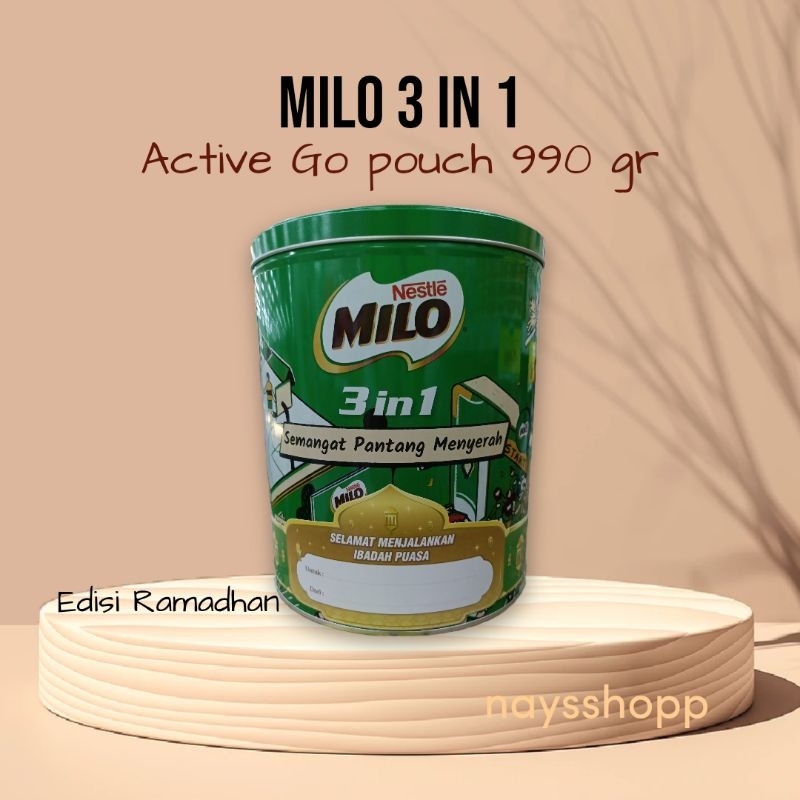 

Milo Active Go Pouch Tin Can