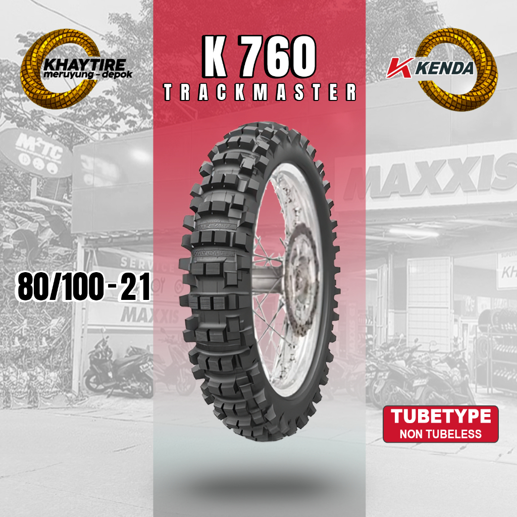 Ban Motor TRAIL KENDA TRACKMASTER 80/100 Ring 21 NON TUBELESS
