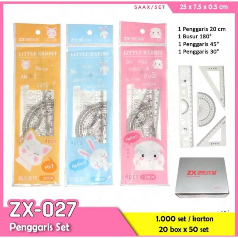 

Set penggaris rabbit