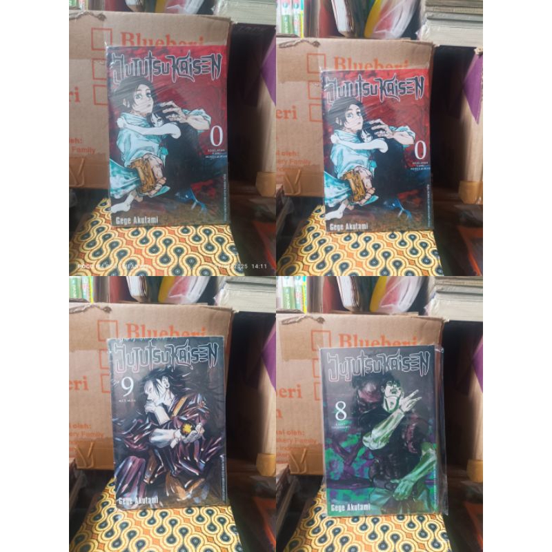 Komik jujutsu kaisen 0,8,9 segel / komik jujutsu kaisen vol 0,8,9 segel cabutan