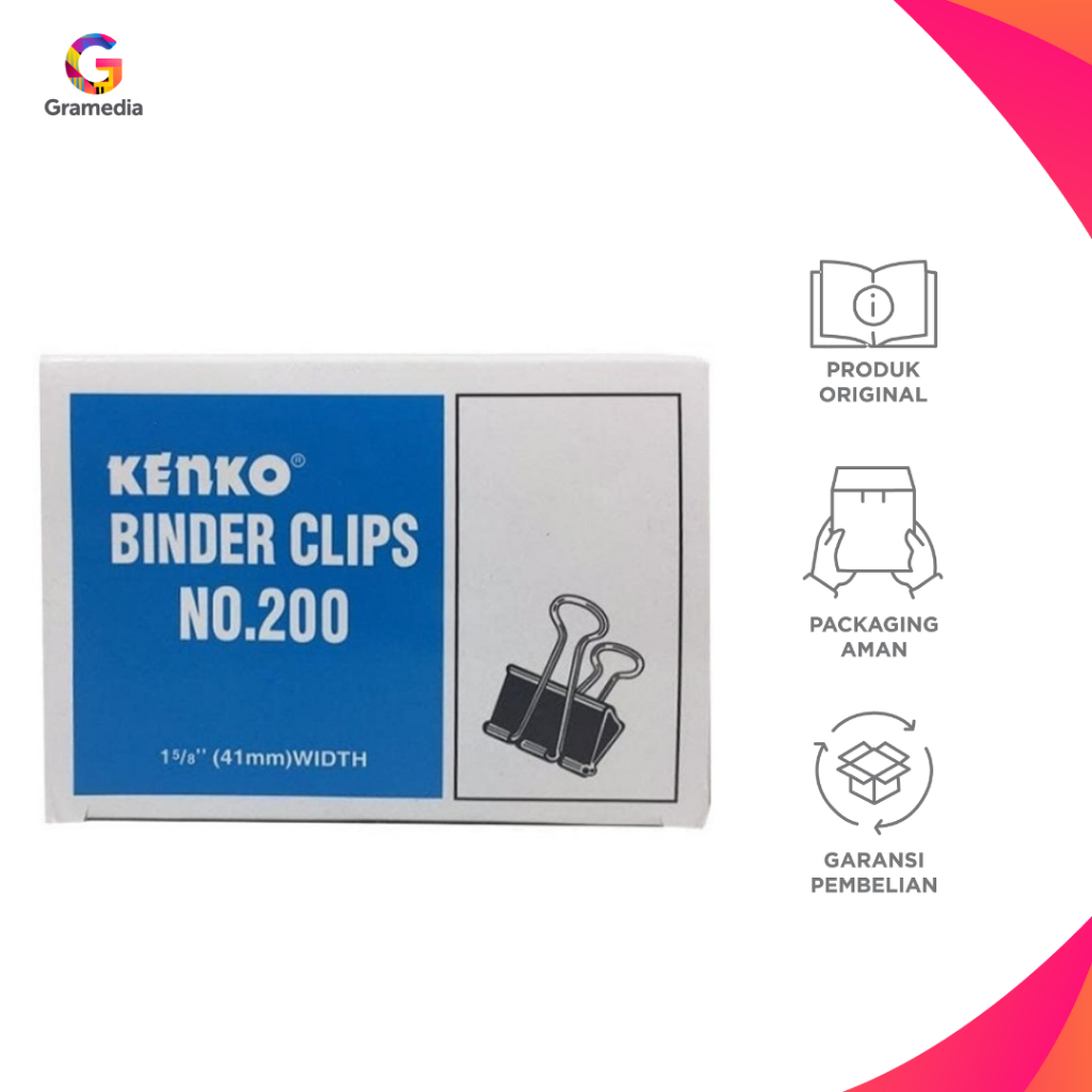 

Gramedia - Kenko Binder Clip No. 200/Lsn