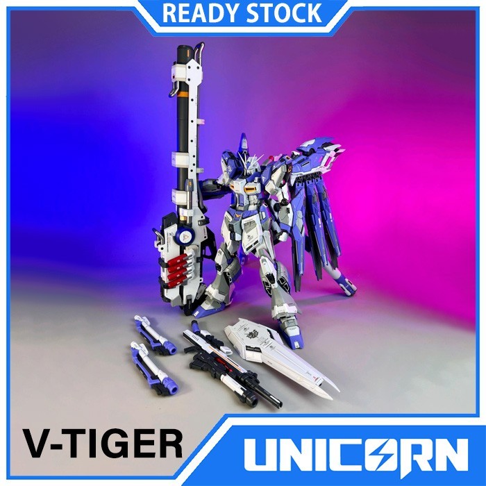 [V-TIGER] Metal Inner Frame MG 1/100 Hi-Nu Gundam with Hyper Mega Bazooka Launcher