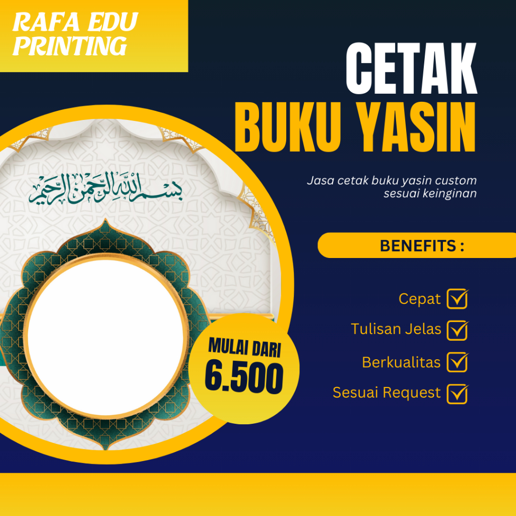 CETAK BUKU YASIN CUSTOM