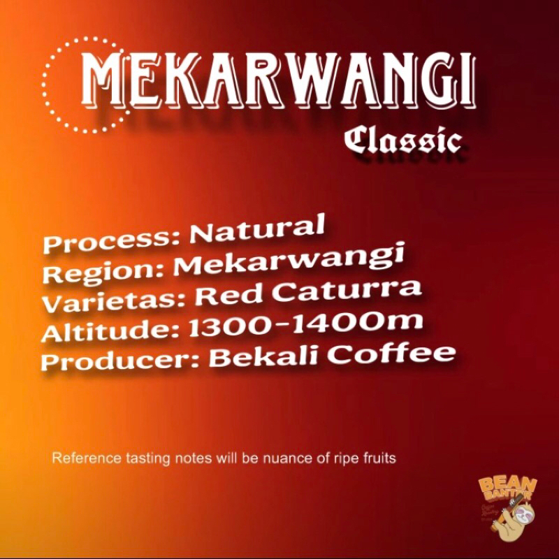 

Kopi Single Origin Mekarwangi Natural Filter Roast - 200gr