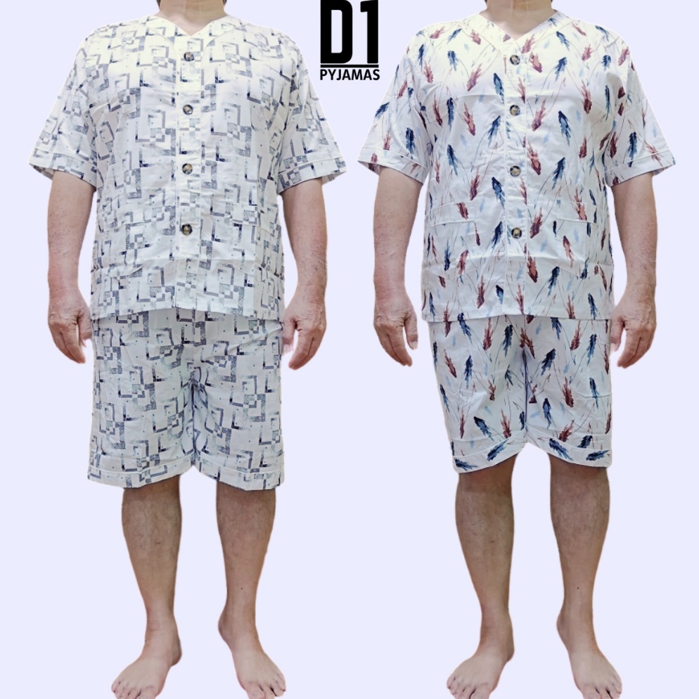 KODE Q29J Barry  Set Piyama Karet Pria Dewasa Ukuran Jumbo