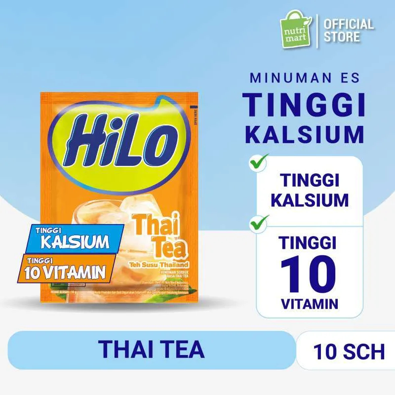 

HiLo Thai Tea Minuman Bubuk [ 10 sachet ]