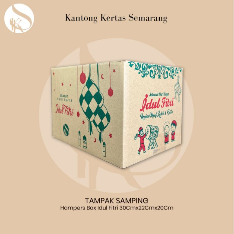 

box dus lebaran idul fitri murah parcel hampers box size : 30x22x20cm