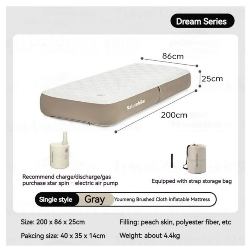 KASUR ANGIN TIUP GLAMPING NATUREHIKE MAT CNK2450WS023