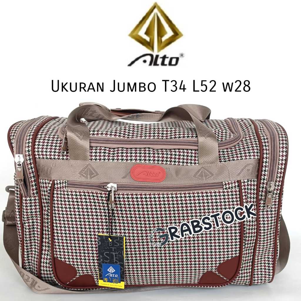 Alto Original Tas Pakaian MOtif Kotak2 Besar Jumbo TRAVEL BAG