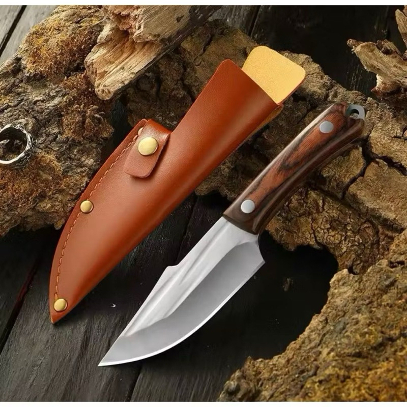 Pisau Survival Mini Sarung Pisau Dapur Tulang Daging Kecil Tajam / Pisau Camping Outdoor Tajam