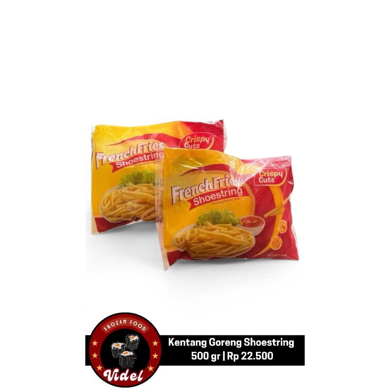 

French fries shoestring kentang goreng Crispy cuts 500gr (Free Packing)