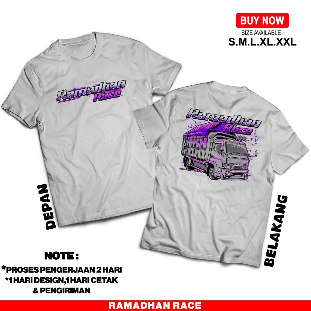 Kaos Truck Ramadhan Race - Baju Ramadhan Race - Nyaman dan adem Unisex