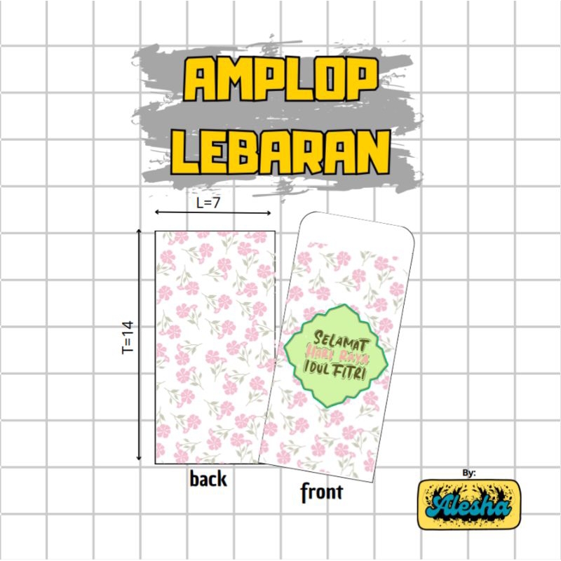 

amplop lebaran lucu gambar bunga
