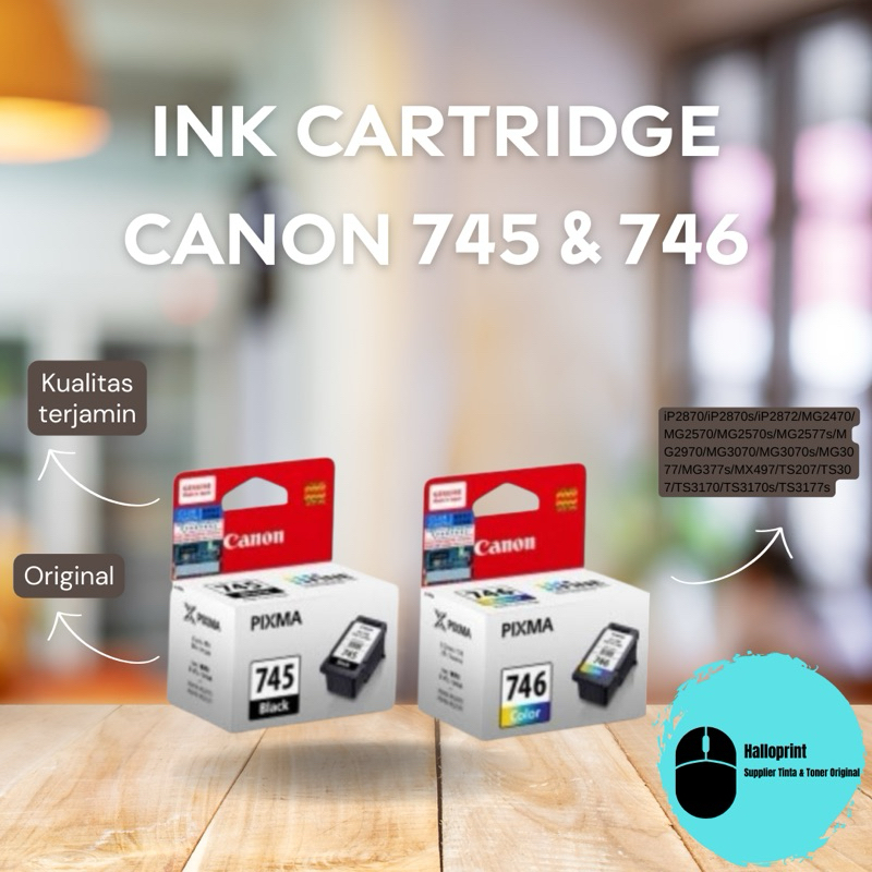 Tinta Canon 745 & 746 Paketan