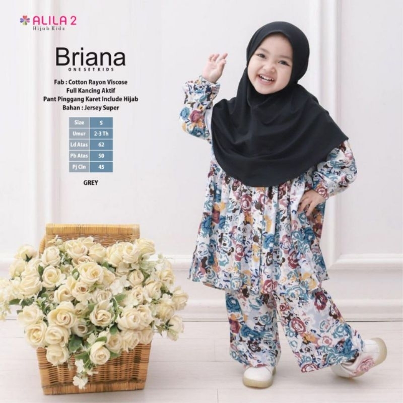 Briana one set kids by Alila hijab||include hijab