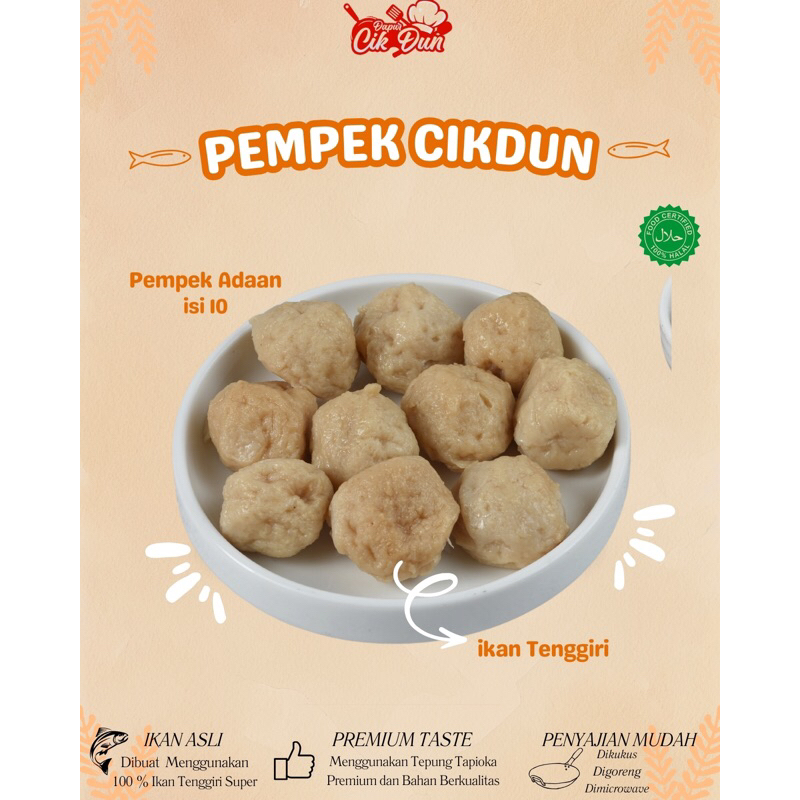 

Pempek Cikdun - Pempek Adaan Isi 10 Pempek Palembang