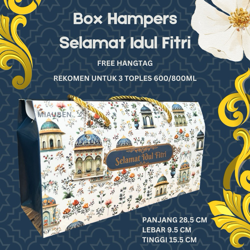 

Set box hampers lebaran untuk 3 toples 600ml 800ml