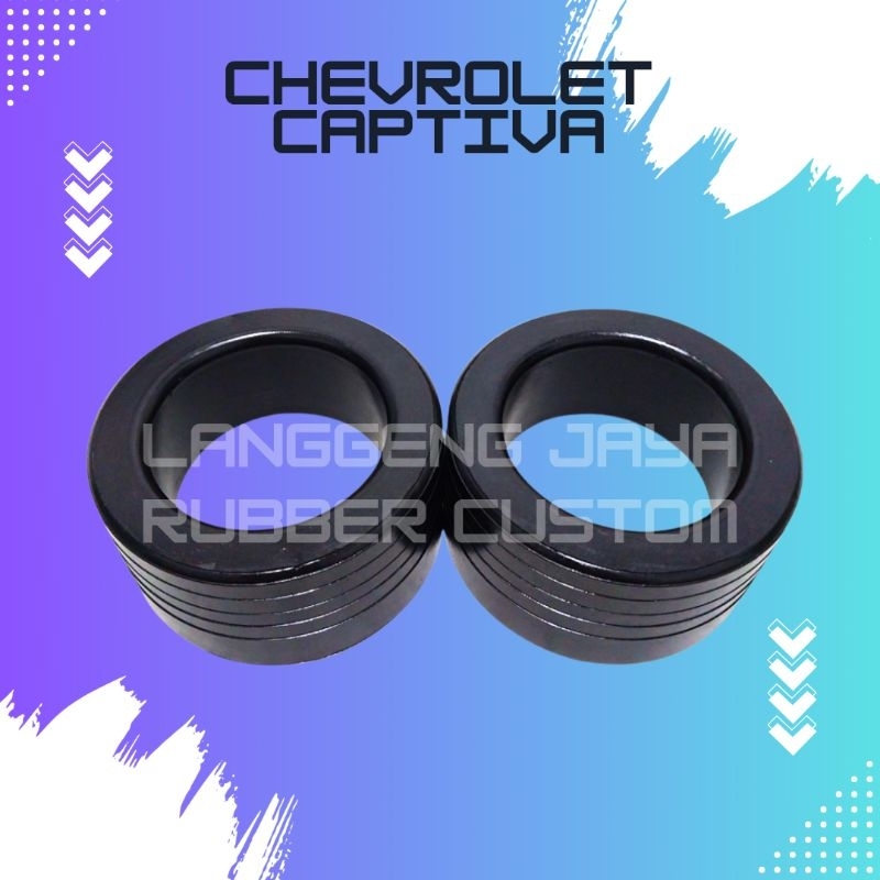 Karet Spacer Per Belakang Chevrolet Captiva 5Cm 1Set(2Biji)Kanan Kiri