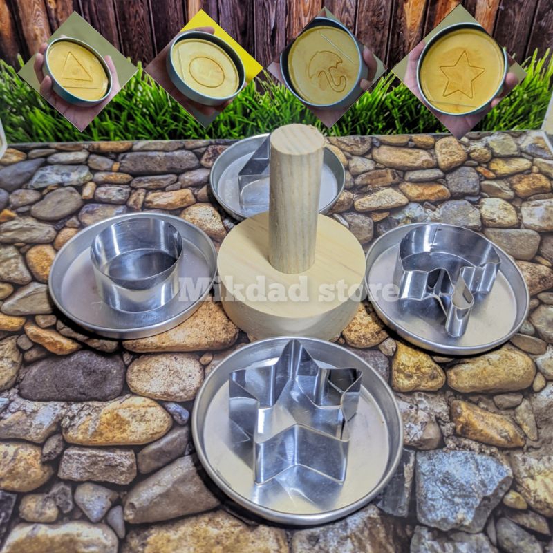 1 set dalgona candy squid game cetakan permen dalgona