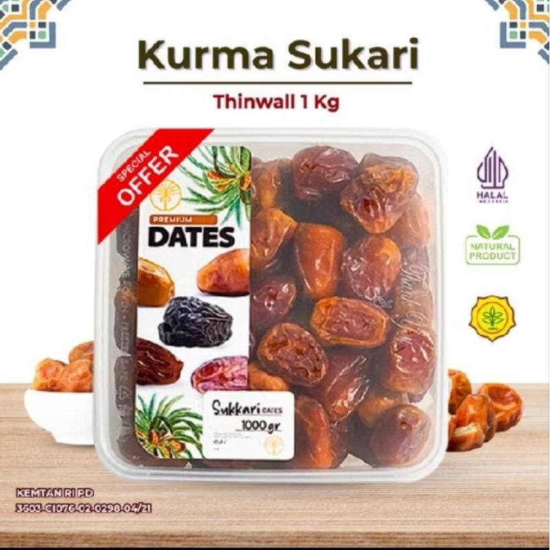 

KURMA SUKARI UKURAN BESAR GRADE A 1KG