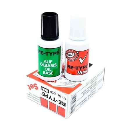 

Tip-ex Retype Set 9200 Correction Fluid Pen Re-type