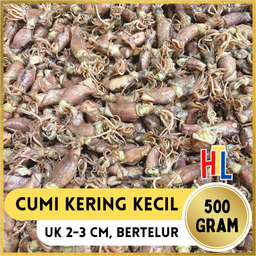 

Ikan Asin | Cumi Asin | Cumi Kering Kecil Telur 500g