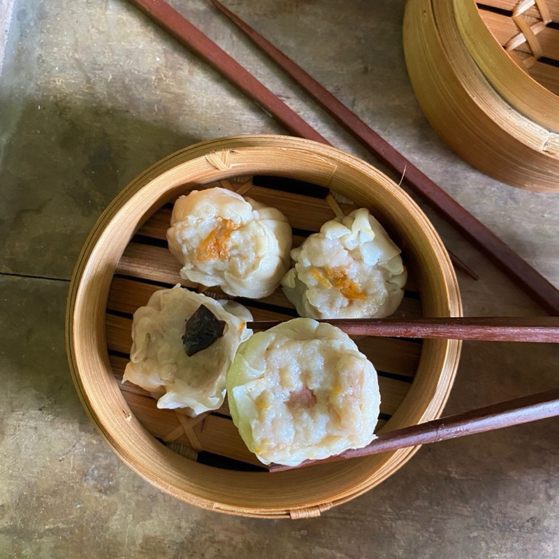 

Dimsum matang, frozen, mentai, chili oil by Sarabica