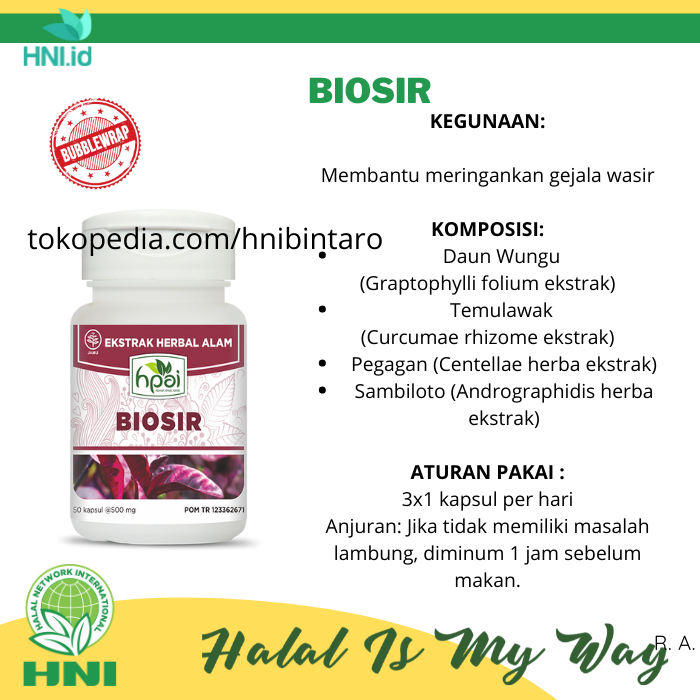 Biosir HPAI Obat wasir dan ambeien herbal