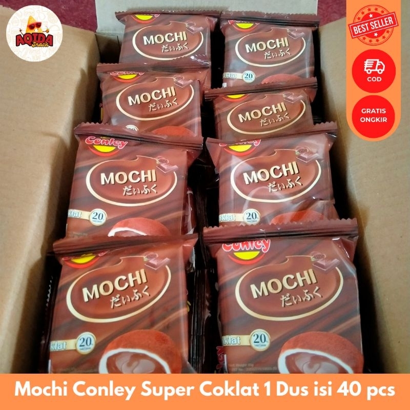 

Mochi Conley Varian Super Coklat | 1 Dus Isi 40 pcs