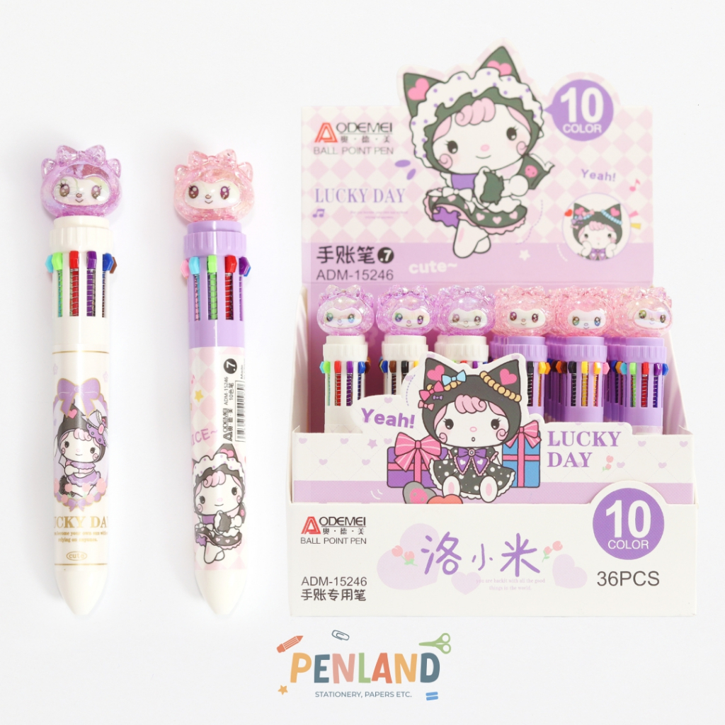 

Pulpen Pen Bolpen Karakter 10 Warna ADM-15246A PL00037 Bisa COD