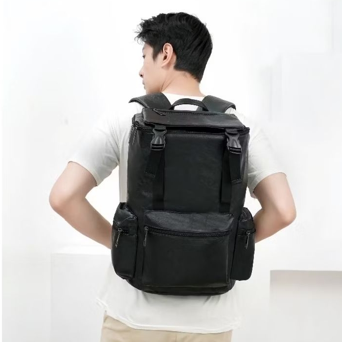 Tas Ransel kulit Pria Wanita Sekolah Anak Perempuan Laki Laki Sintetis Besar Premium Import