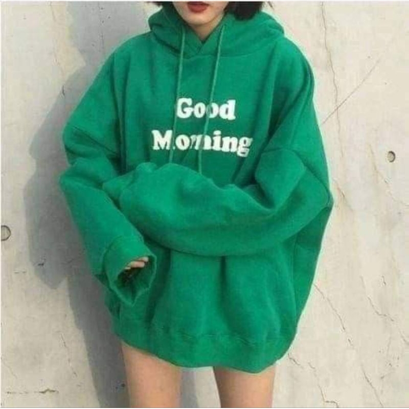Dunia Jaket-Hoodie  Big Size ( S - 6XL ) GOOD MORNING Jaket Jumbo Korean Ulzzang Style S M L XL XXL 