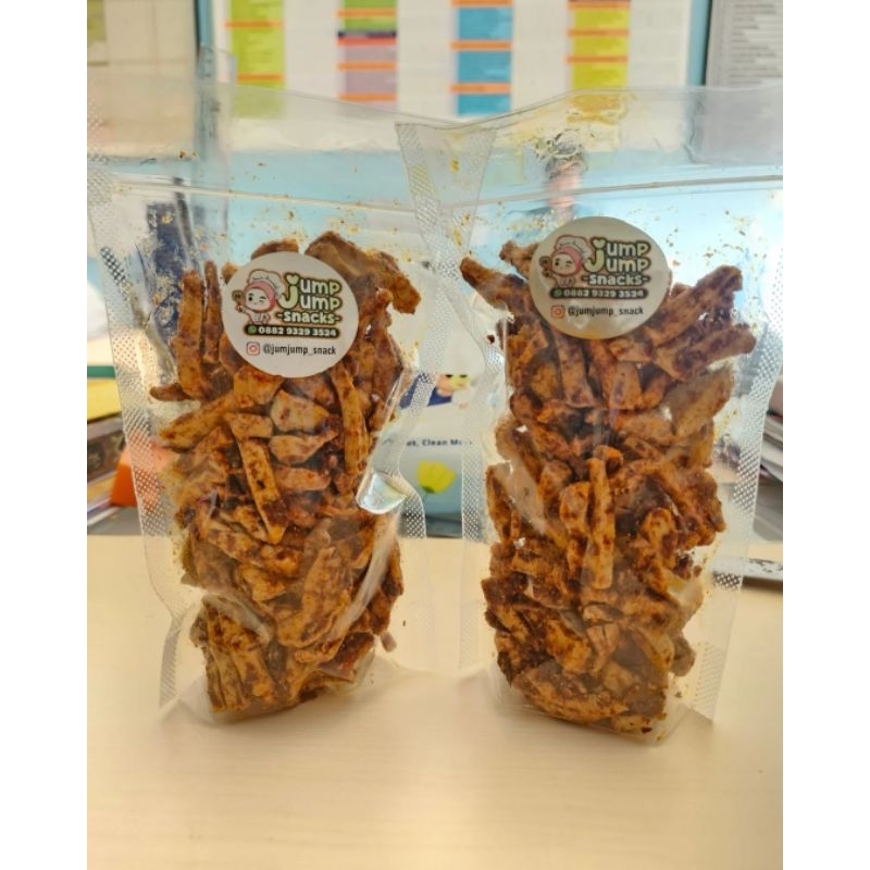 

Basreng Pedas Daun Jeruk dan Original/Basreng Stik Pedas dan Original.