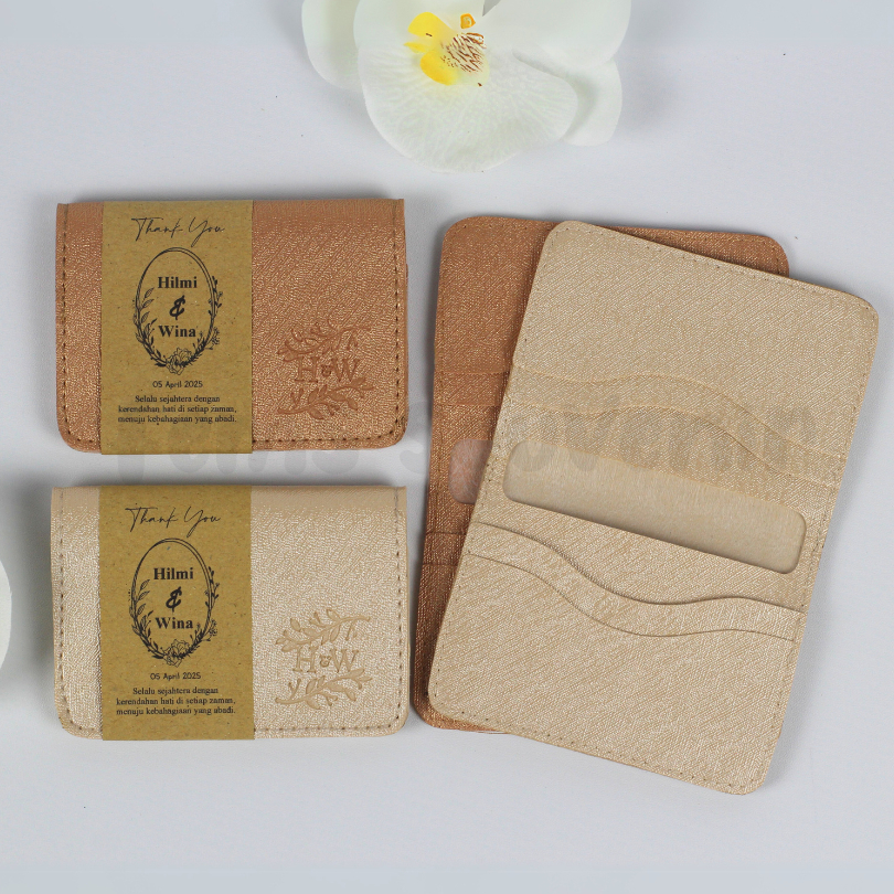 Souvenir Premium DOMPET CARD HOLDER B 6 Slot Elegan Untuk Wedding, Acara Kantor dan Kado Ulang Tahun